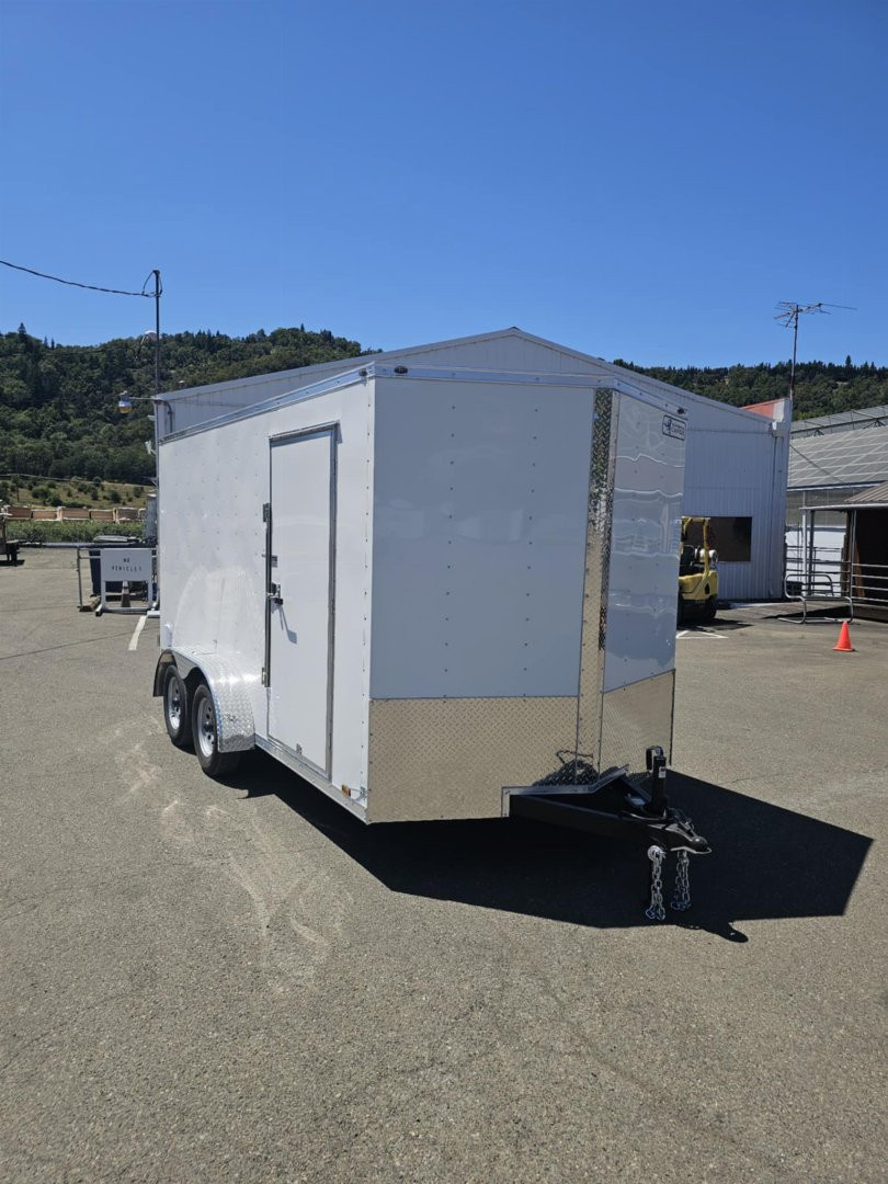 New ENCLOSED CARGO 2026 CONTINENTAL CARGO VHW714TA2 7x14 TRAILER WHITE