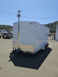 New ENCLOSED CARGO 2026 CONTINENTAL CARGO VHW714TA2 7x14 TRAILER WHITE