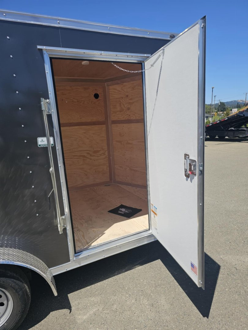 New 2026 CONTINENTAL CARGO VHW714TA2 7x14 Cargo / Enclosed Trailer CHARCOAL RAMP