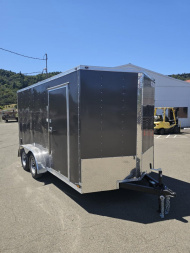 New 2026 CONTINENTAL CARGO VHW714TA2 7x14 Cargo / Enclosed Trailer CHARCOAL RAMP