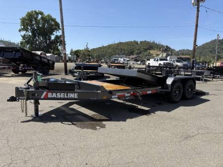 New 2025 HTL207 BASELINE Diamond C Trailers 82" X 20' SPLIT-TILT 14000 Equipment Trailer