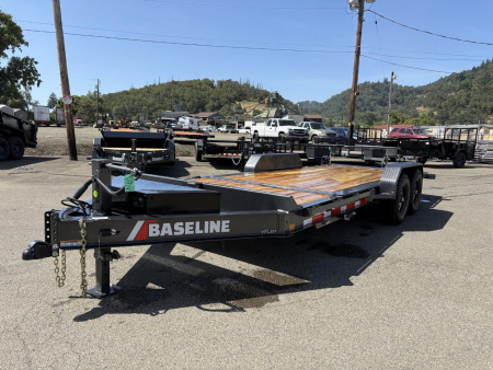 New 2025 HTL207 BASELINE Diamond C Trailers 82" X 20' SPLIT-TILT 14000 Equipment Trailer