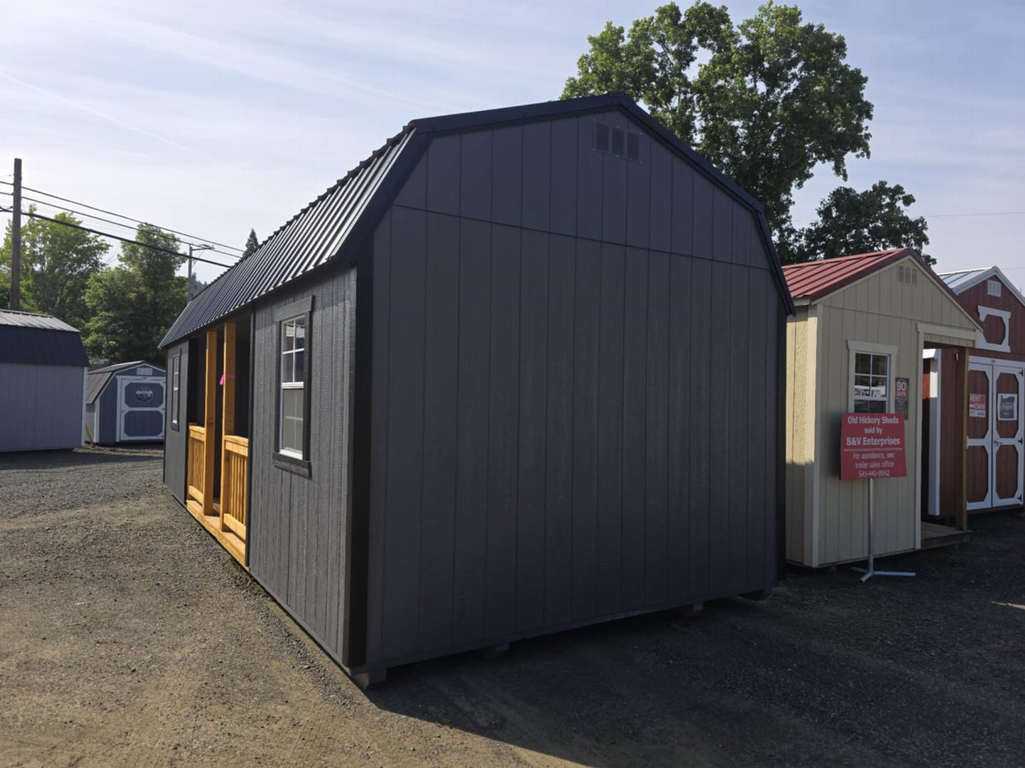 New 2025 Old Hickory 12x28 WLCPHX CENTER PORCH PACKAGE BARN SHED