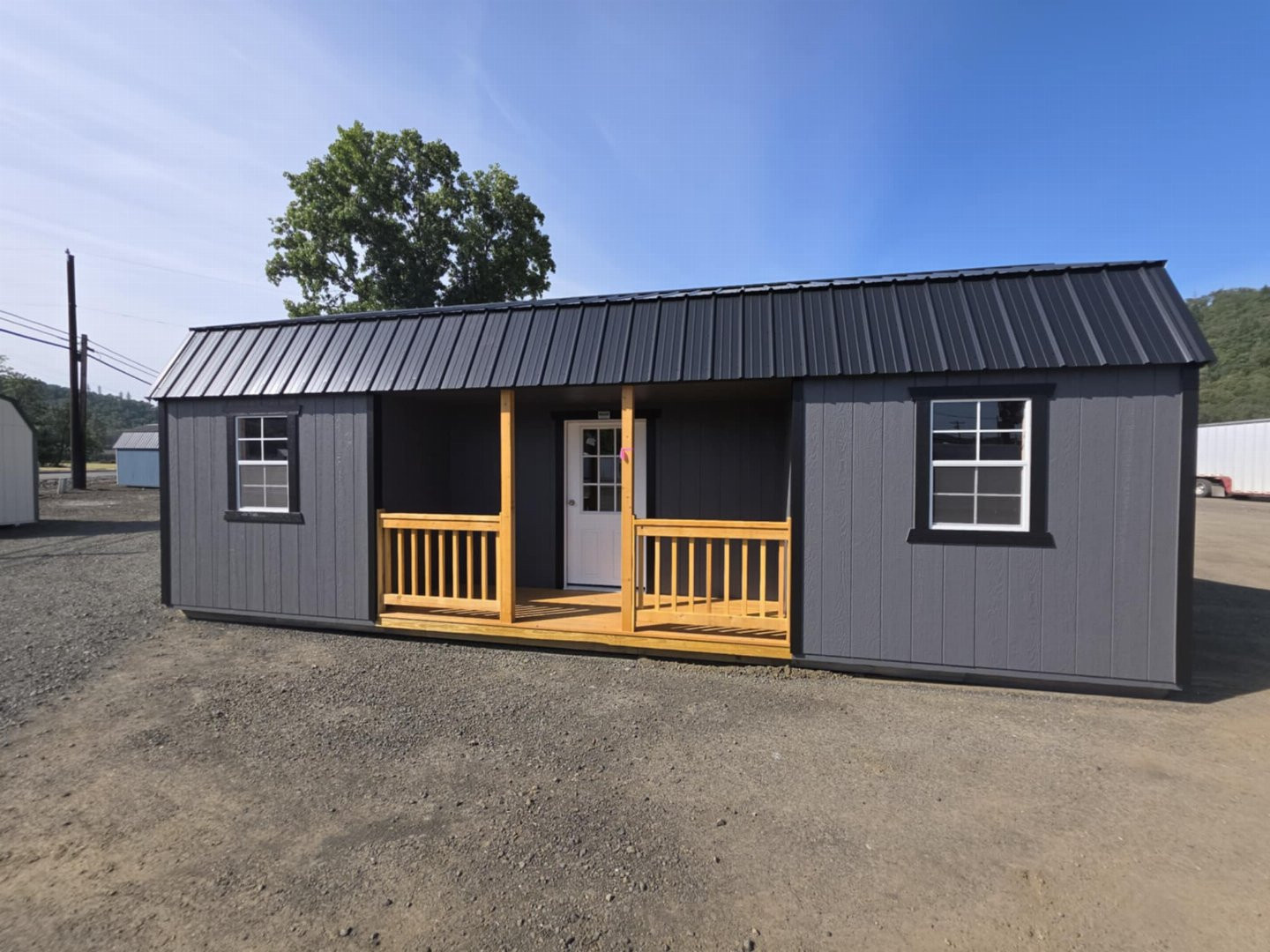 New 2025 Old Hickory 12x28 WLCPHX CENTER PORCH PACKAGE BARN SHED