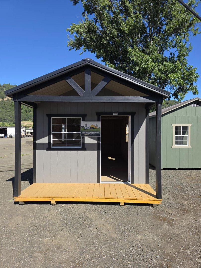 New 2025 Old Hickory WPH 12X28 Playhouse Utility Shed front porch