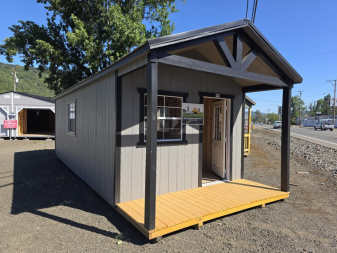 New 2025 Old Hickory WPH 12X28 Playhouse Utility Shed front porch