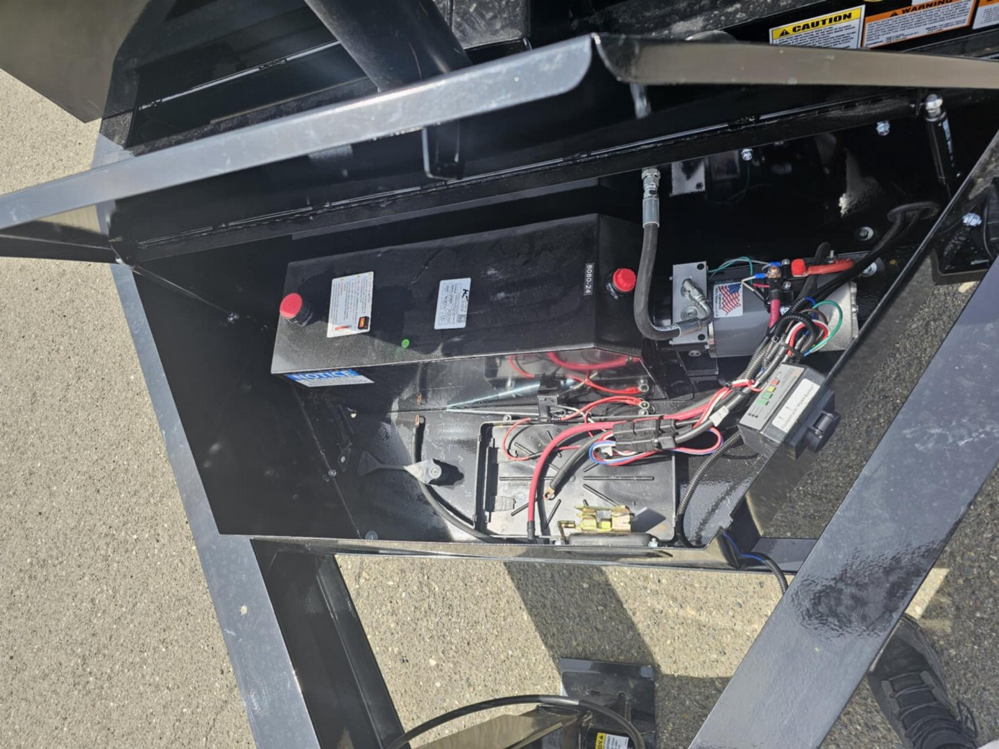 New 2025 Baseline DIAMOND C HDU208 16000 82" X 14' Dump Trailer ONYX BLACK