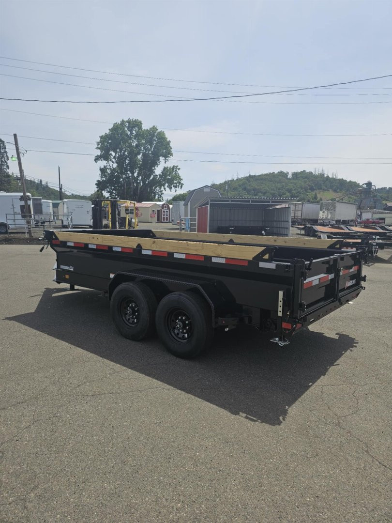 New 2025 Baseline DIAMOND C HDU208 16000 82" X 14' Dump Trailer ONYX BLACK