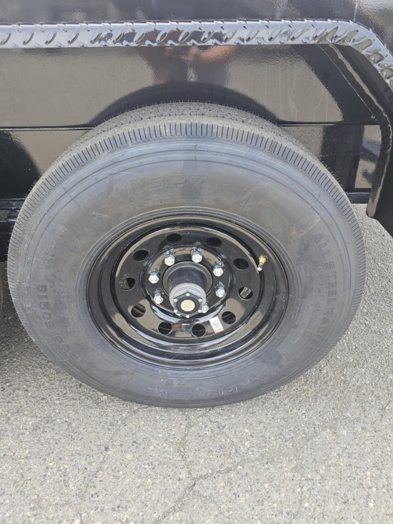 New 2025 Baseline DIAMOND C HDU208 16000 82" X 14' Dump Trailer ONYX BLACK