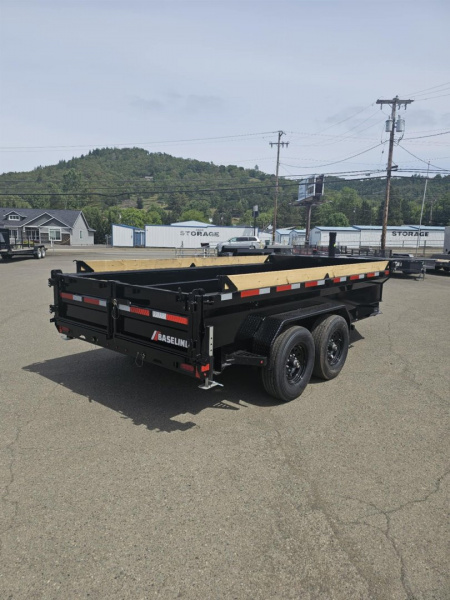 New 2025 Baseline DIAMOND C HDU208 16000 82" X 14' Dump Trailer ONYX BLACK