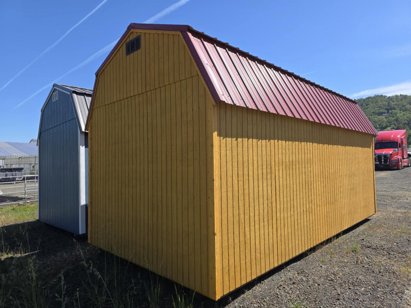 New 2025 OLD HICKORY STAINED 10X20 LOFTED BARN STORAGE SHED