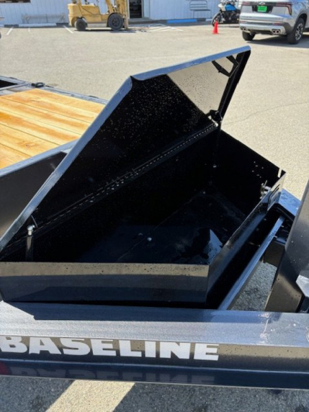 New 2025 HTL208 BASELINE Diamond C Trailers 82" X 22' SPLIT-TILT 16000 Equipment Trailer GRAY