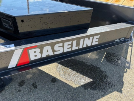 New 2025 HTL208 BASELINE Diamond C Trailers 82" X 22' SPLIT-TILT 16000 Equipment Trailer GRAY