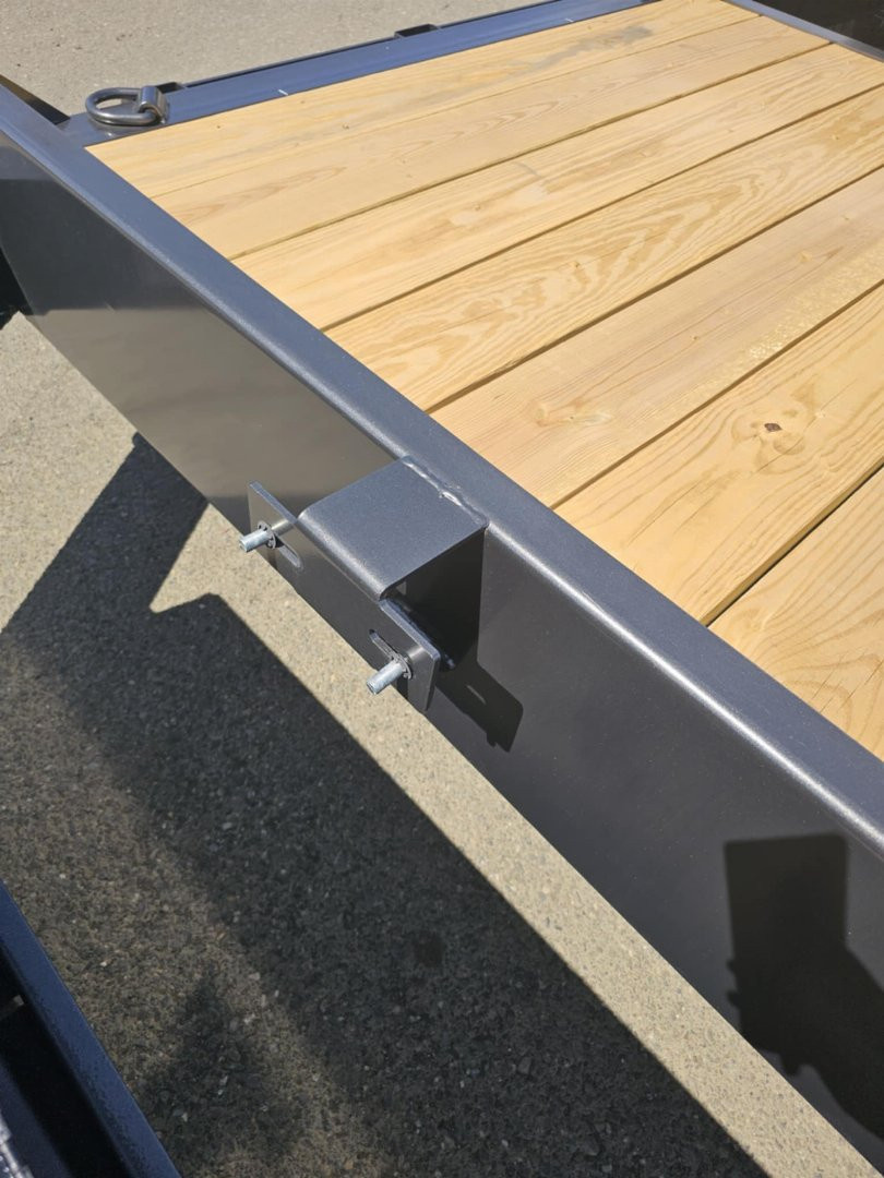 New 2025 HTL208 BASELINE Diamond C Trailers 82" X 22' SPLIT-TILT Equipment Trailer GRAY