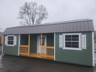 New 2025 Old Hickory 12x28 WLCPHX CENTER PORCH PACKAGE BARN SHED