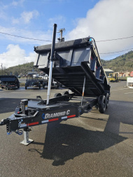 New 2025 Diamond C LPT207 82X14 LOW PROFILE 14K Dump Trailer METALLIC GRAY