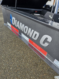 New 2025 Diamond C LPT207 82X14 LOW PROFILE 14K Dump Trailer METALLIC GRAY