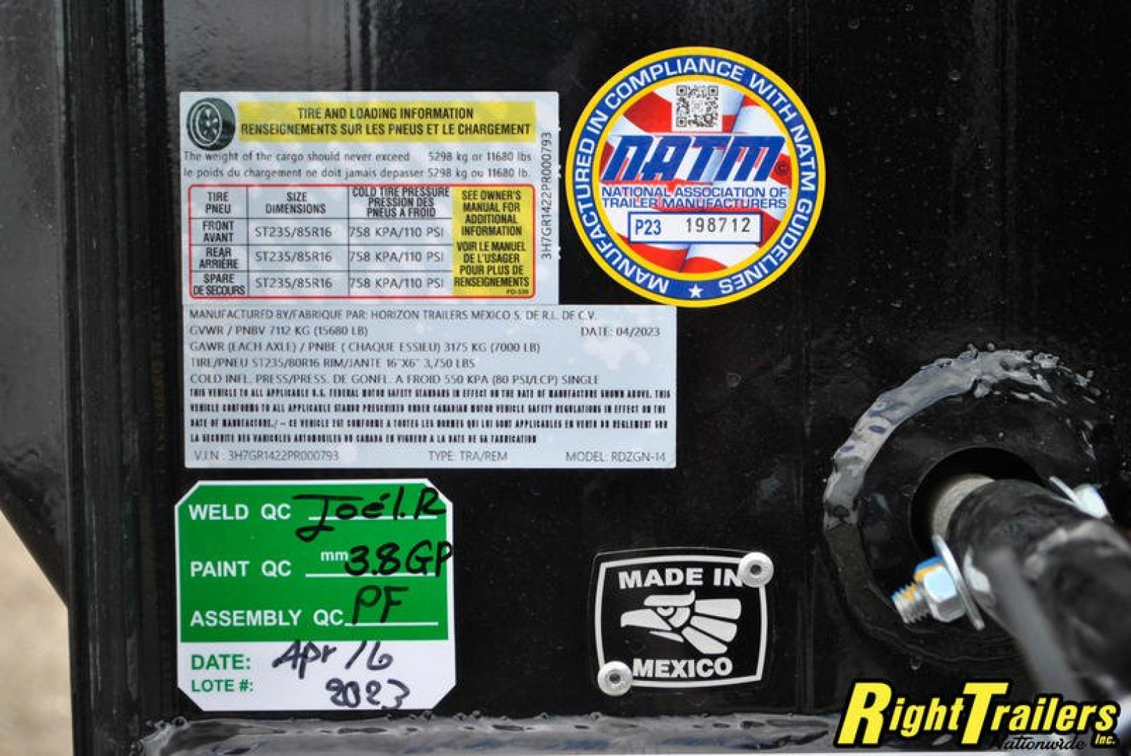 New 2023 7x14 Horizon Gooseneck RDZ Roll Off Trailer RDZGN-14