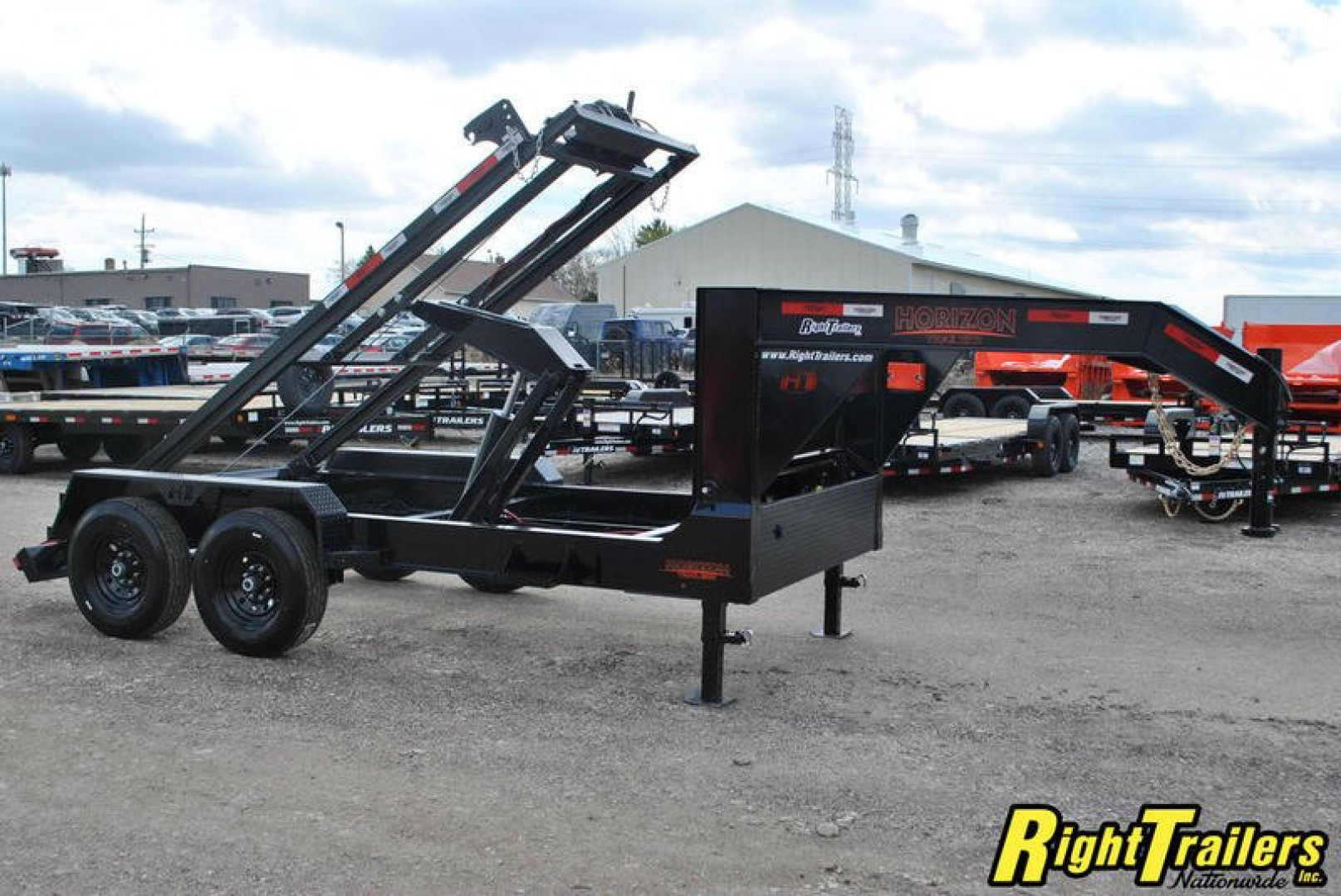 New 2023 7x14 Horizon Gooseneck RDZ Roll Off Trailer RDZGN-14