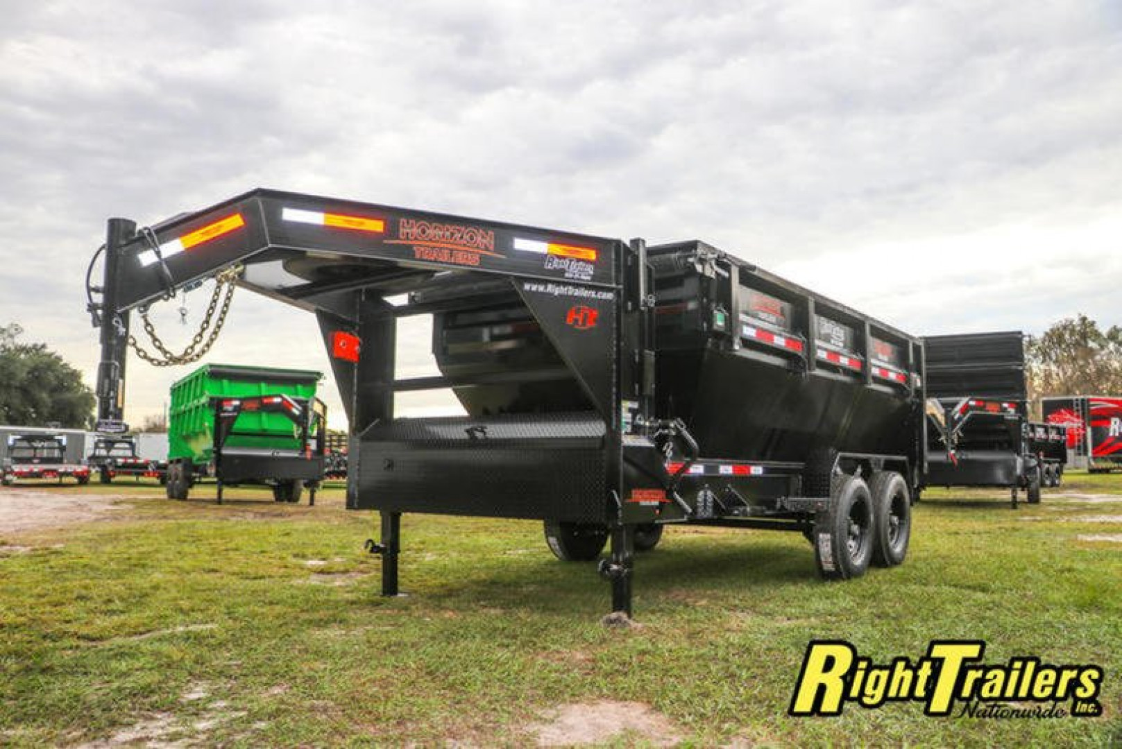 New 2023 7x14 Horizon Gooseneck RDZ Roll Off Trailer RDZGN-14