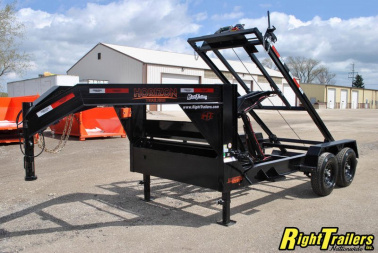 New 2023 7x14 Horizon Gooseneck RDZ Roll Off Trailer RDZGN-14