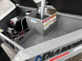 New 2025 Diamond C Trailers LPT207 82X14 LOW PROFILE 14K Dump Trailer CEMENT GRAY