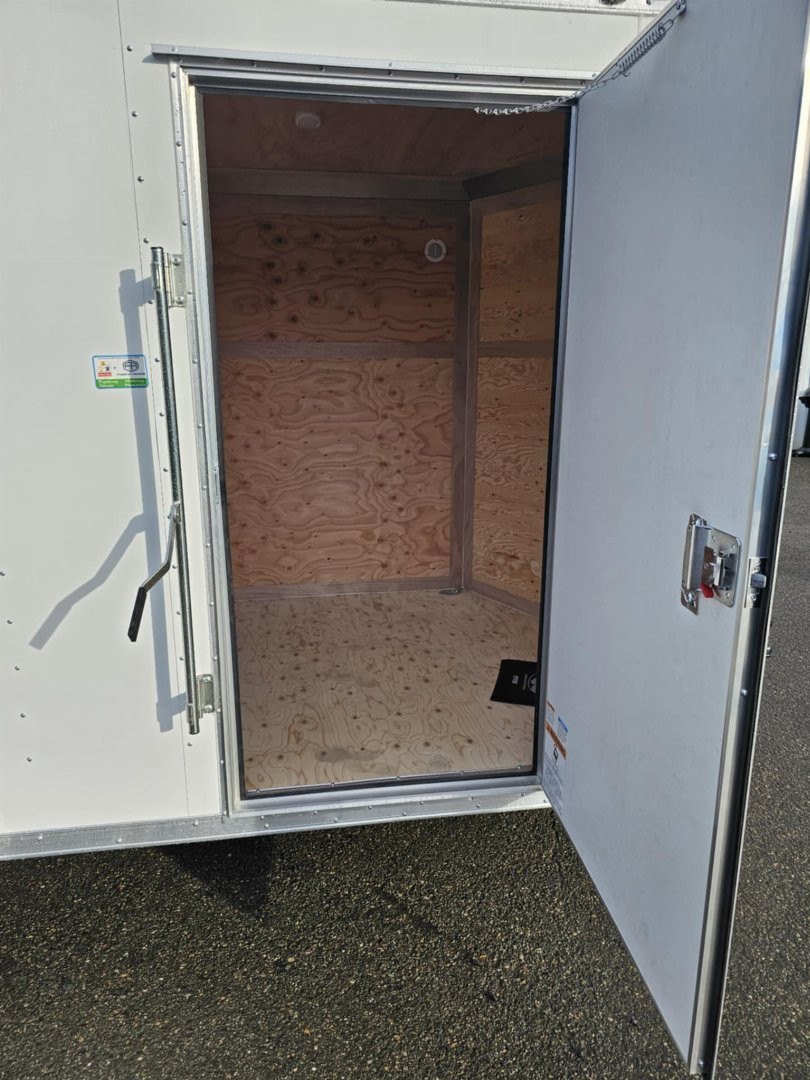 New 2025 Continental Cargo VHW612SA 6X12 Enclosed Cargo Trailer WHITE RAMP