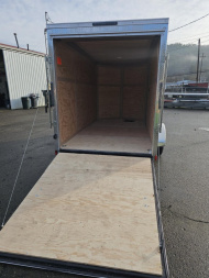 New 2025 Continental Cargo VHW612SA 6X12 Enclosed Cargo Trailer WHITE RAMP