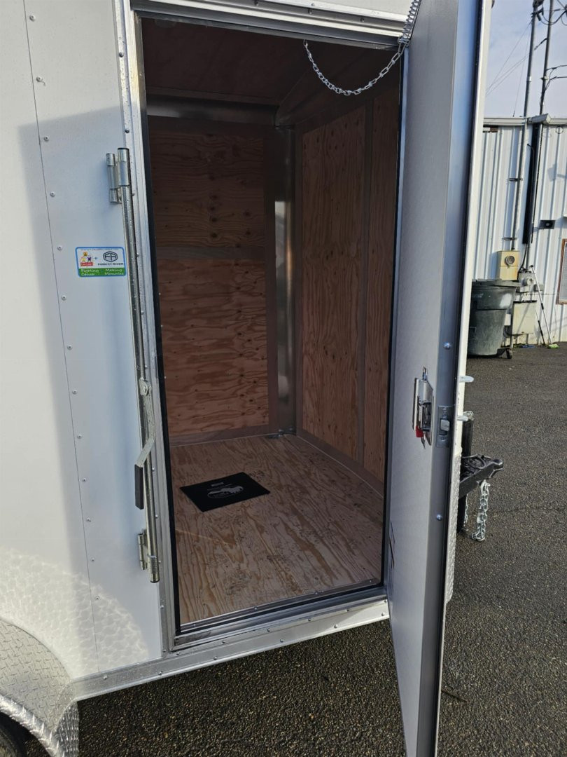 New 2025 Continental Cargo TW612TA2 6X12 Enclosed Cargo Trailer WHITE