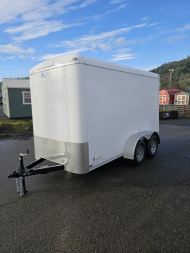 New 2025 Continental Cargo TW612TA2 6X12 Enclosed Cargo Trailer WHITE