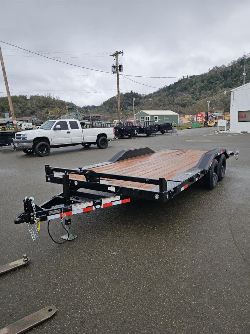 New 2026 10K VERSATILE HD718TA3 7X18 ROCK CRAWLER DRIVE OVER FENDERS CAR HAULER TRAILER