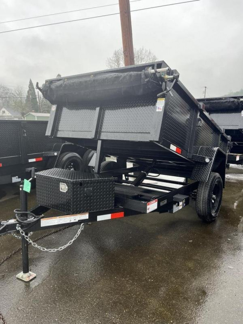 New 2026 VERSATILE SINGLE AXLE PTM58SA 5X8 3K MINI Dump Trailer