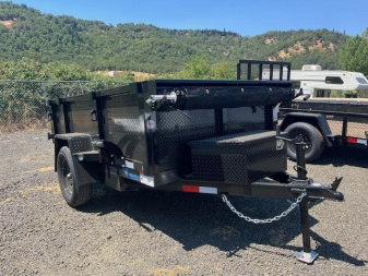 New 2026 VERSATILE SINGLE AXLE PTM58SA 5X8 3K MINI Dump Trailer