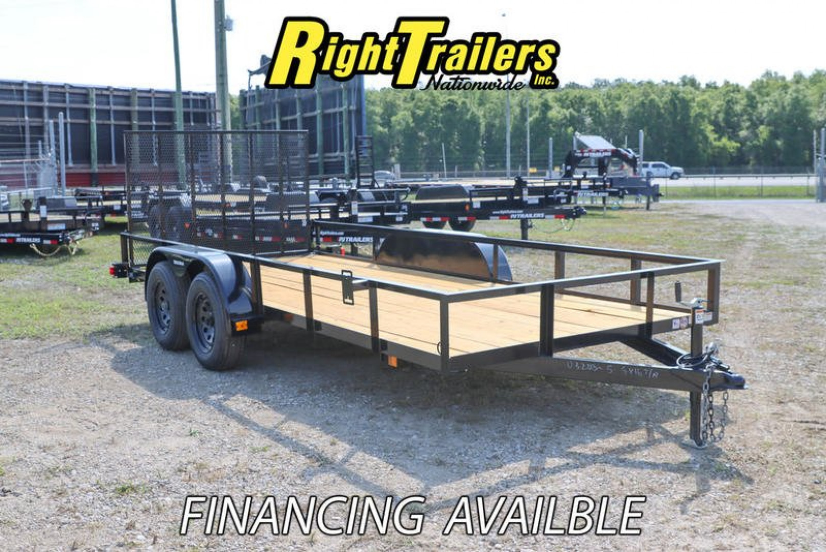 New 2023 6x16 Red Hot Utility Trailer U6X16TBRAKE