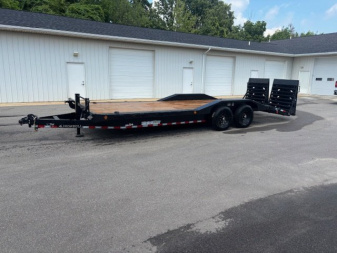 New 2026 Iron Bull 8.5x24 14K Equipment Trailer Rampage Ramps