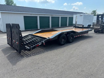 New 2026 Iron Bull 8.5x24 14K Equipment Trailer Rampage Ramps