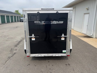 Used 2025 Lightning 5x8 Enclosed Aluminum Trailer