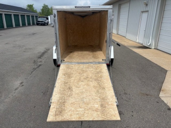 Used 2025 Lightning 5x8 Enclosed Aluminum Trailer