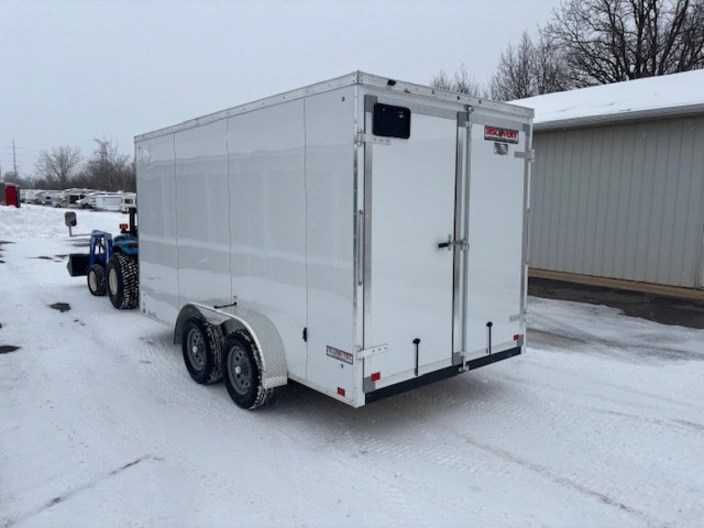 New 2025 Discovery Trailers DTH 7x14 Enclosed Trailer Rear Double Door Added Height