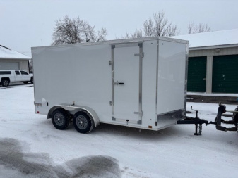 New 2025 Discovery Trailers DTH 7x14 Enclosed Trailer Rear Double Door Added Height