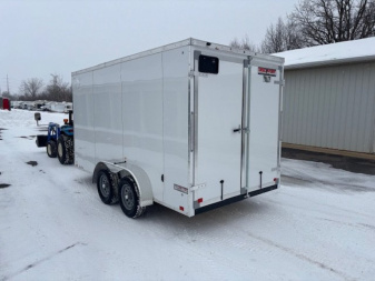 New 2025 Discovery Trailers DTH 7x14 Enclosed Trailer Rear Double Door Added Height