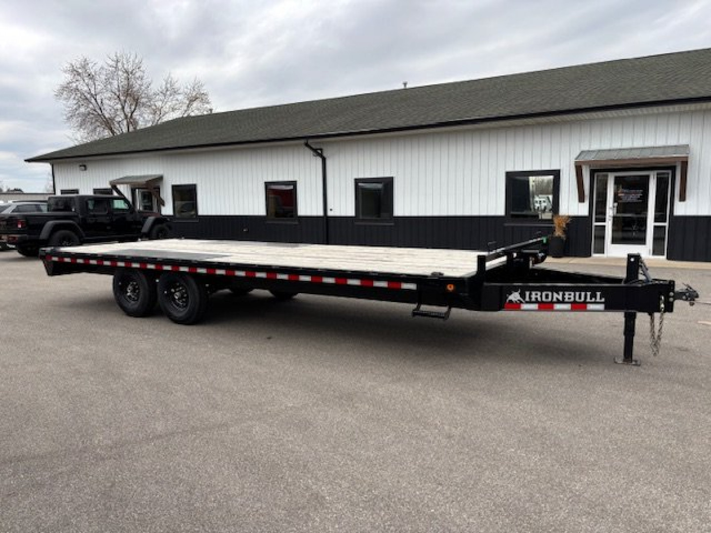 New 2025 Iron Bull FDP 102x22 Deck Over HD Equipment Trailer 14k GVWR Slide In Ramps