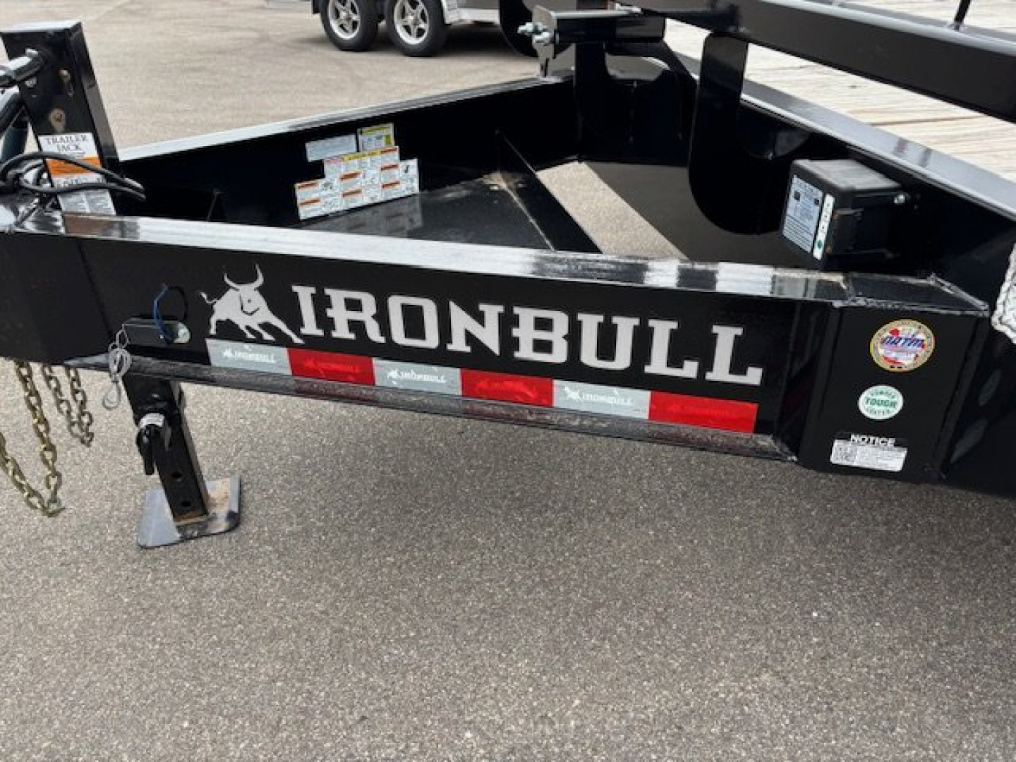 New 2025 Iron Bull FDP 102x22 Deck Over HD Equipment Trailer 14k GVWR Slide In Ramps