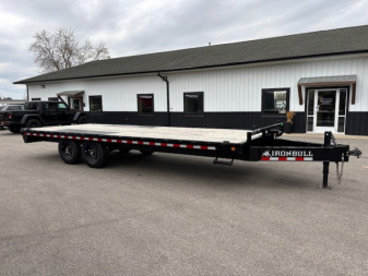 New 2025 Iron Bull FDP 102x22 Deck Over HD Equipment Trailer 14k GVWR Slide In Ramps