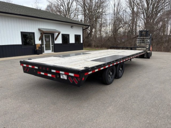 New 2025 Iron Bull FDP 102x22 Deck Over HD Equipment Trailer 14k GVWR Slide In Ramps