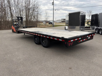 New 2025 Iron Bull FDP 102x22 Deck Over HD Equipment Trailer 14k GVWR Slide In Ramps