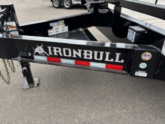 New 2025 Iron Bull FDP 102x22 Deck Over HD Equipment Trailer 14k GVWR Slide In Ramps