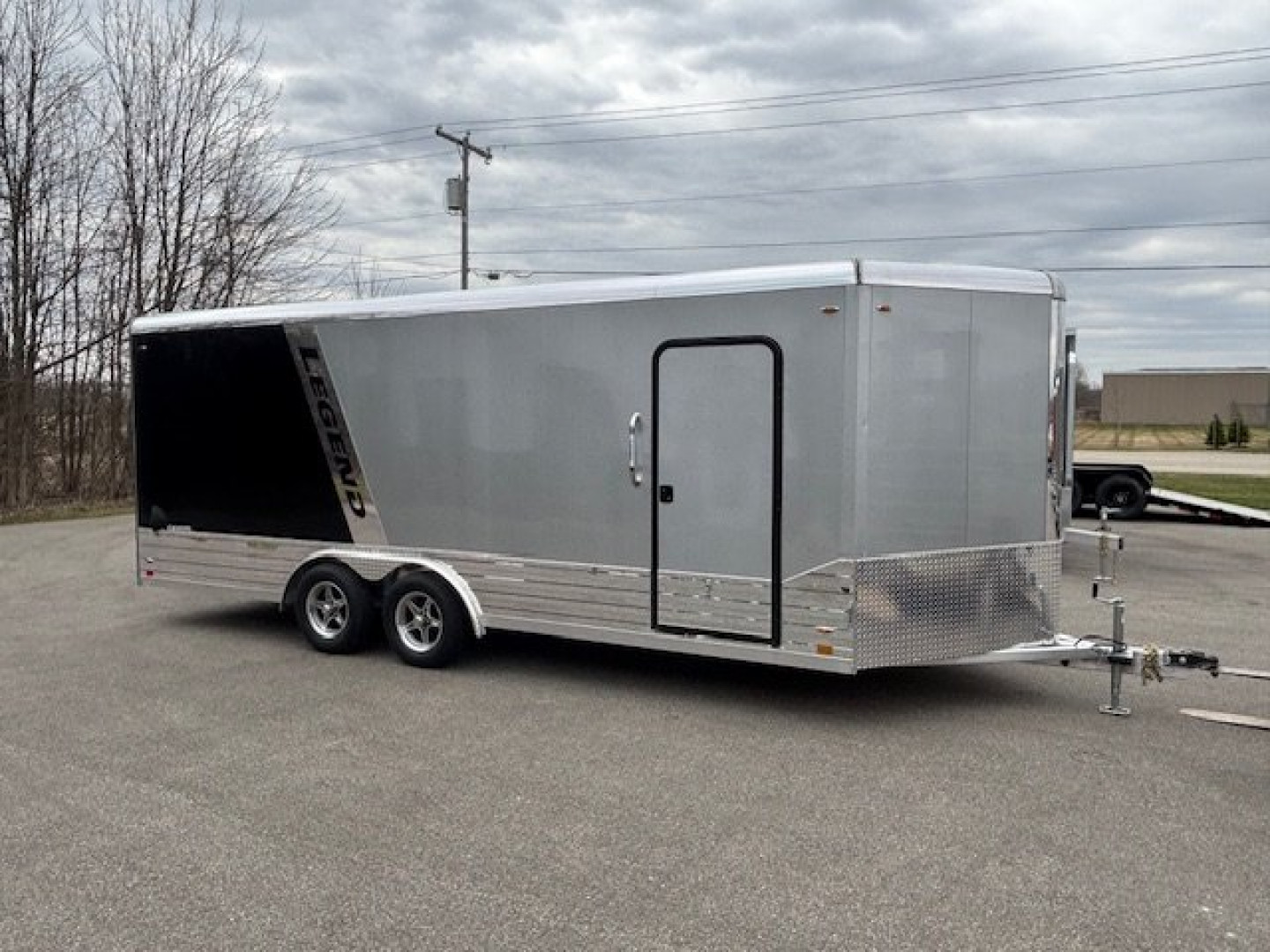 New 2025 LEGEND TRAILER 8X23 DVN ALUMINUM ENCLOSED TRAILER ADDED HEIGHT RAMP DOOR PKG