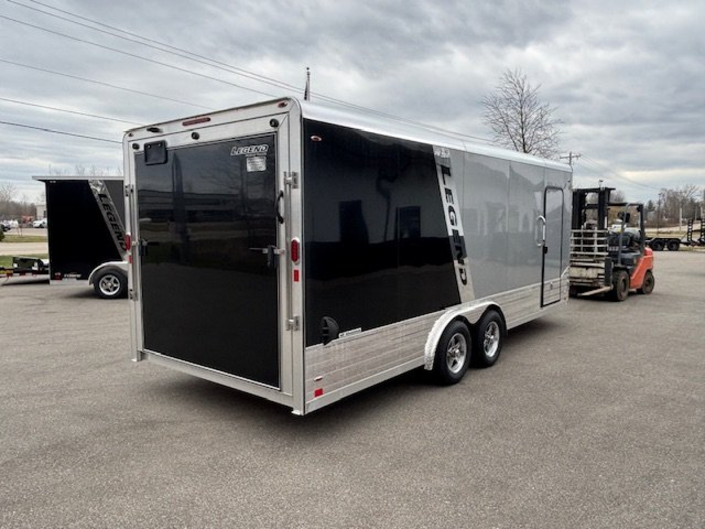 New 2025 LEGEND TRAILER 8X23 DVN ALUMINUM ENCLOSED TRAILER ADDED HEIGHT RAMP DOOR PKG