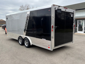 New 2025 LEGEND TRAILER 8X23 DVN ALUMINUM ENCLOSED TRAILER ADDED HEIGHT RAMP DOOR PKG